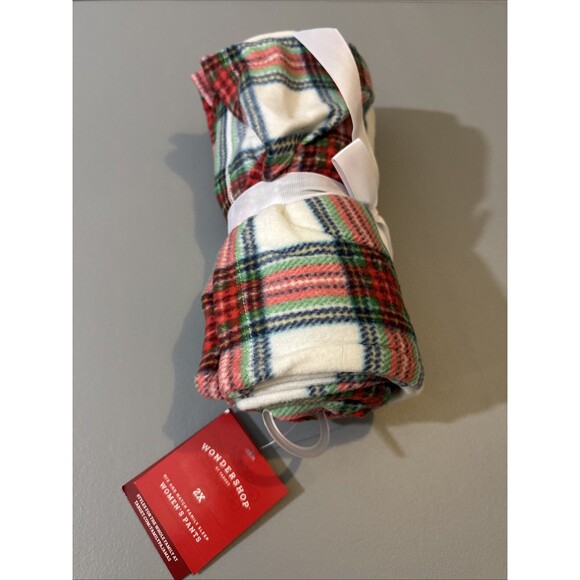 Wondershop Target Women's Pants Sleepwear Plaid Red Plus Size 2X - Picture 5 of 5